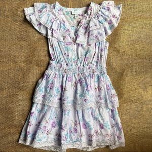 LoveShackFancy Floral Mini Dress